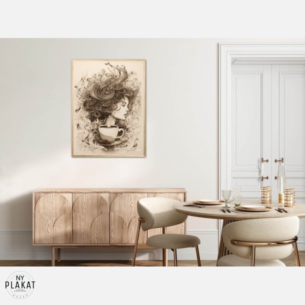 Selvforklelse med kaffe plakat Nr. 2