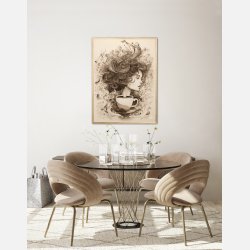 Selvforklelse med kaffe plakat Nr. 2