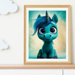 Enhjrning Plakat 48 - Brneplakat