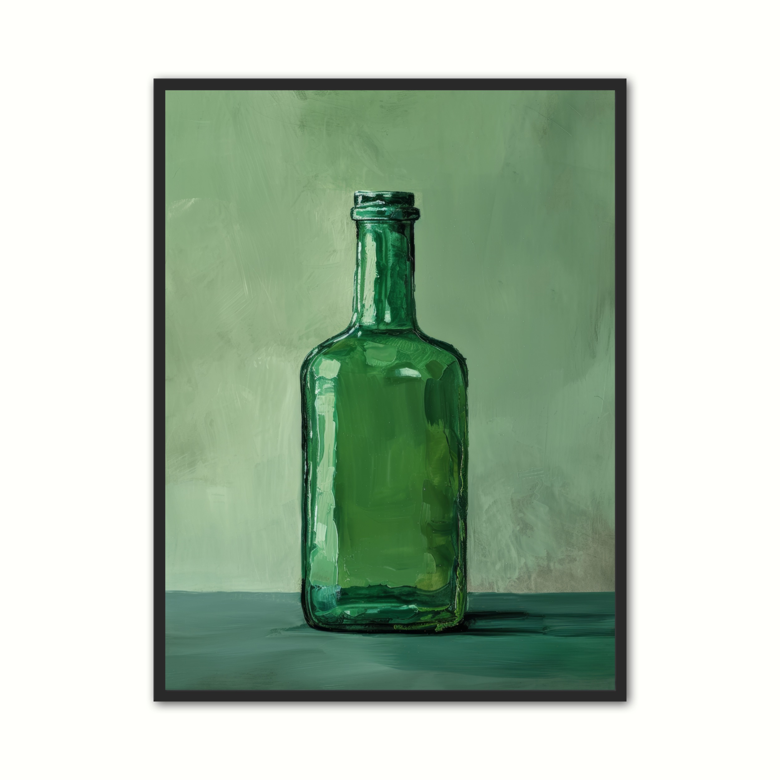 Plakat med Grn Flaske Plakat 2 21 x 29,7 cm (A4)