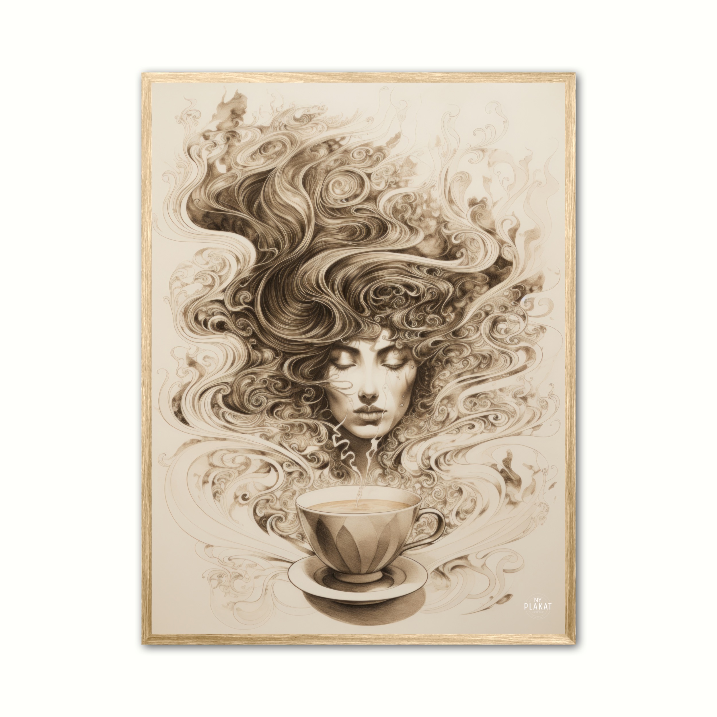 Selvforklelse med kaffe plakat Nr. 3 30 x 40 cm