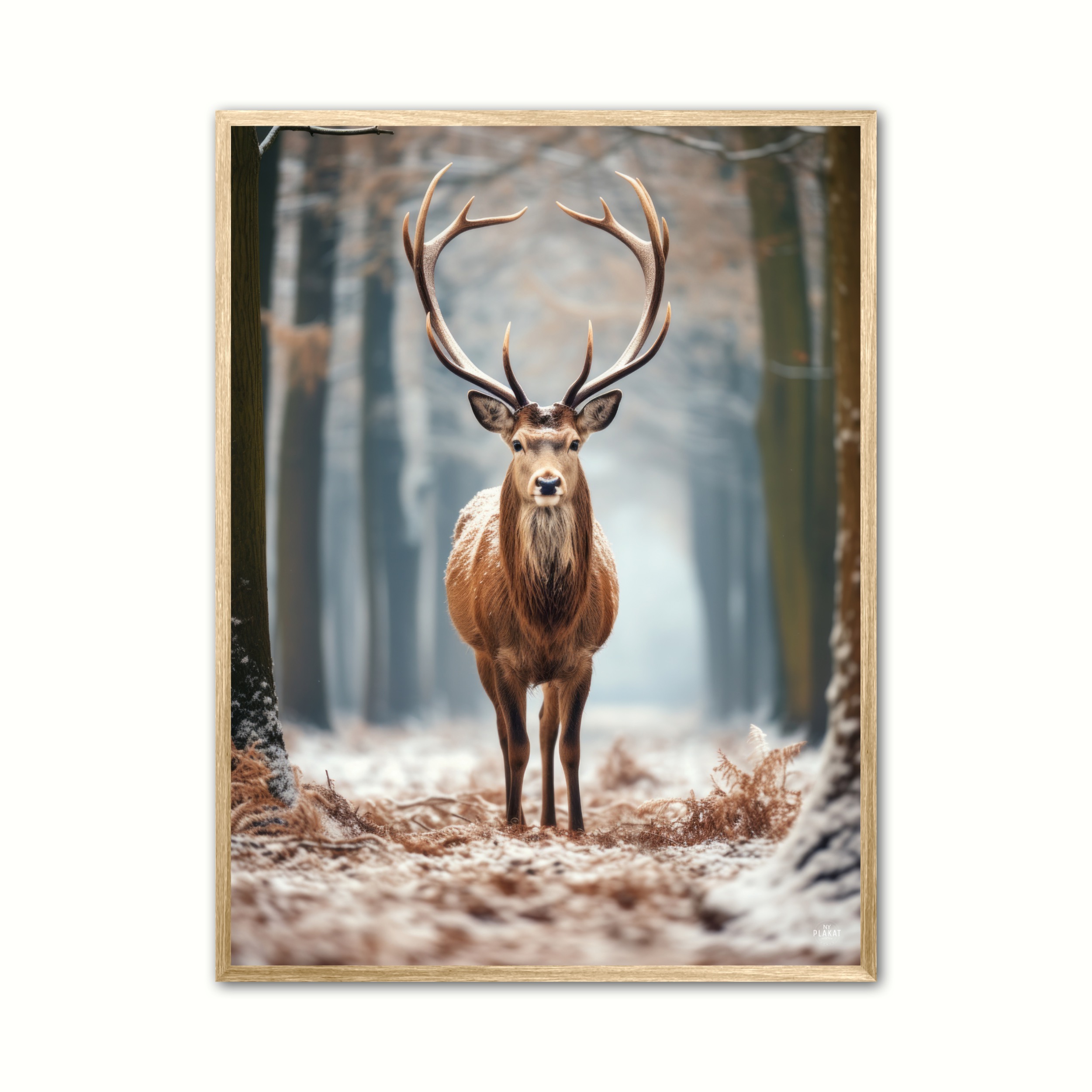 Plakat med Hjort Plakat 3 21 x 29,7 cm (A4)