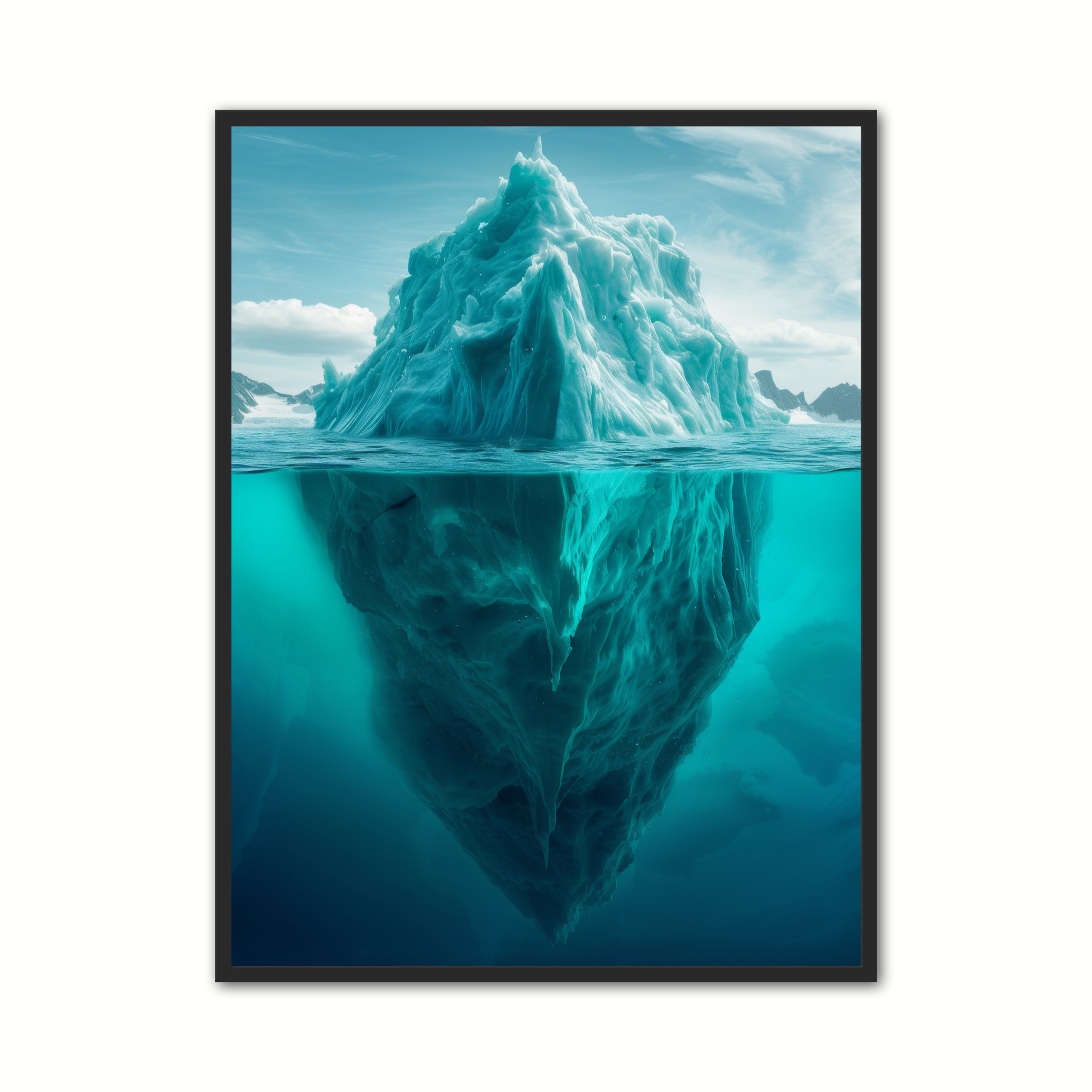 Plakat med Isbjerg Plakat 7 21 x 29,7 cm (A4)