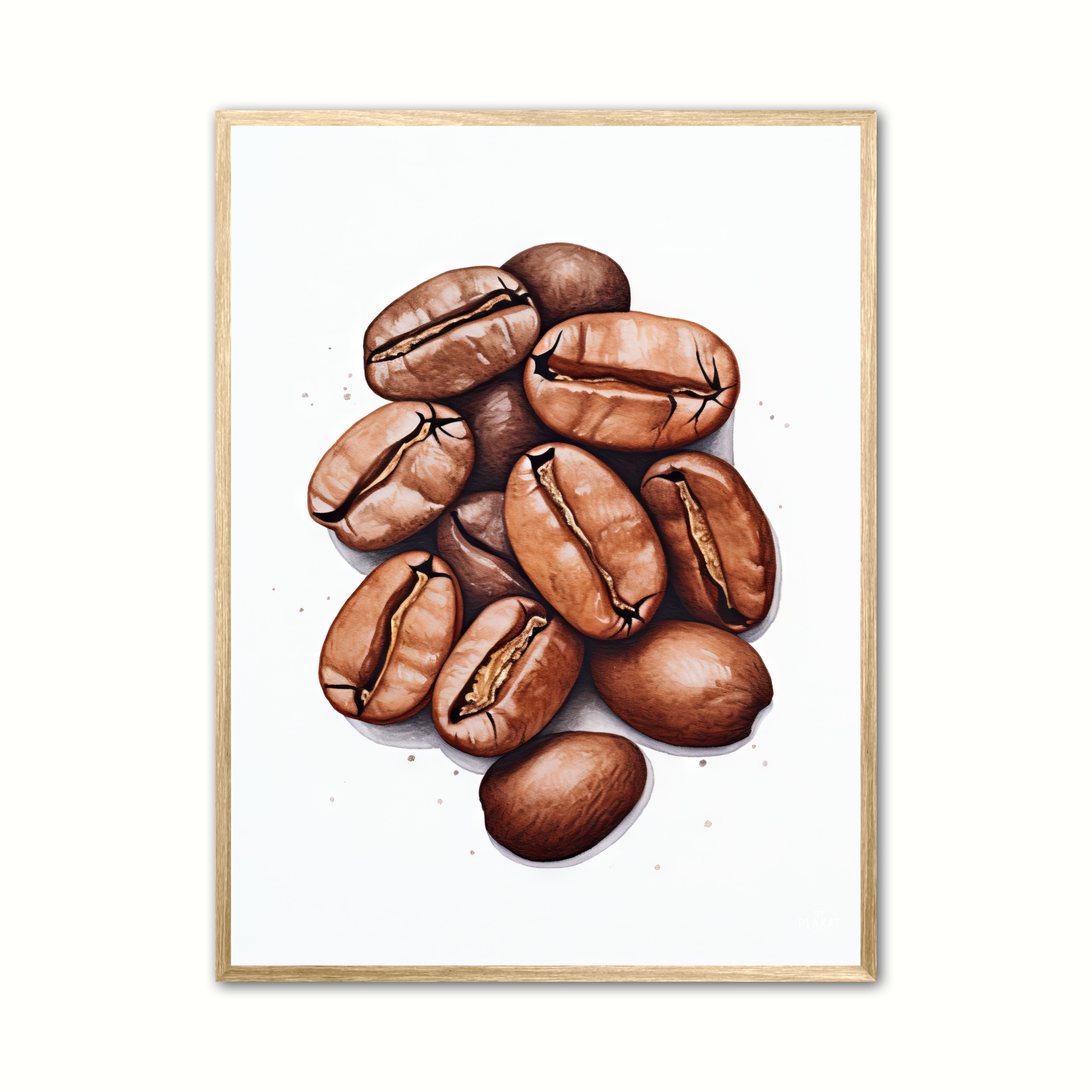 Plakat med Kaffebnner - Plakat  Nr. 7 21 x 29,7 cm (A4)