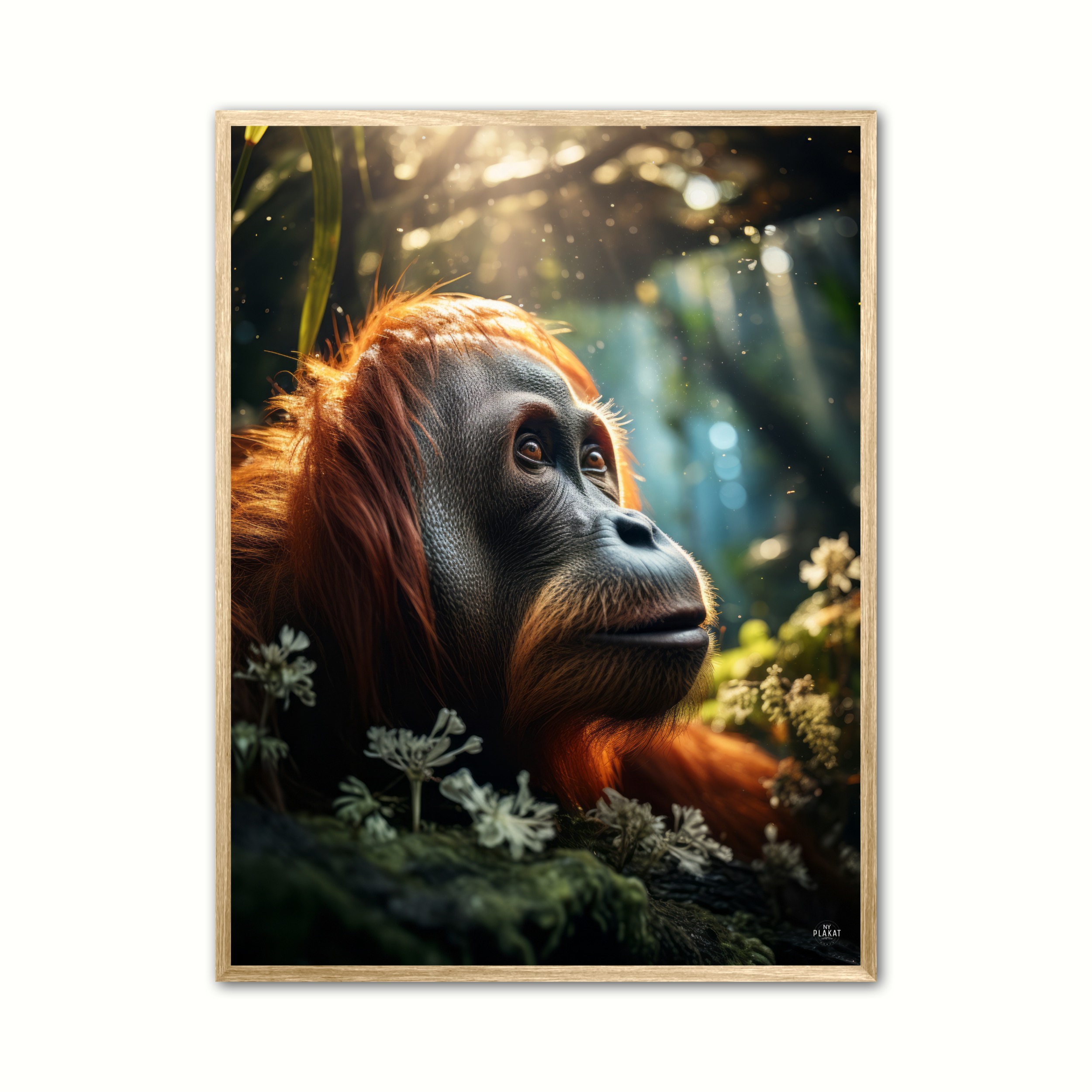 Plakat med Orangutang Plakat 2 21 x 29,7 cm (A4)